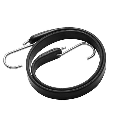 50 st Flat Bungee Cord Set 19,8 mm Heavy Duty Bungee Straps med S-krok