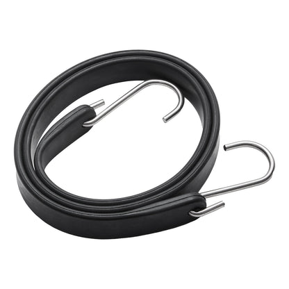 10 st Flat Bungee Cord Set 20 mm Heavy Duty Bungee Straps med S-krok 36