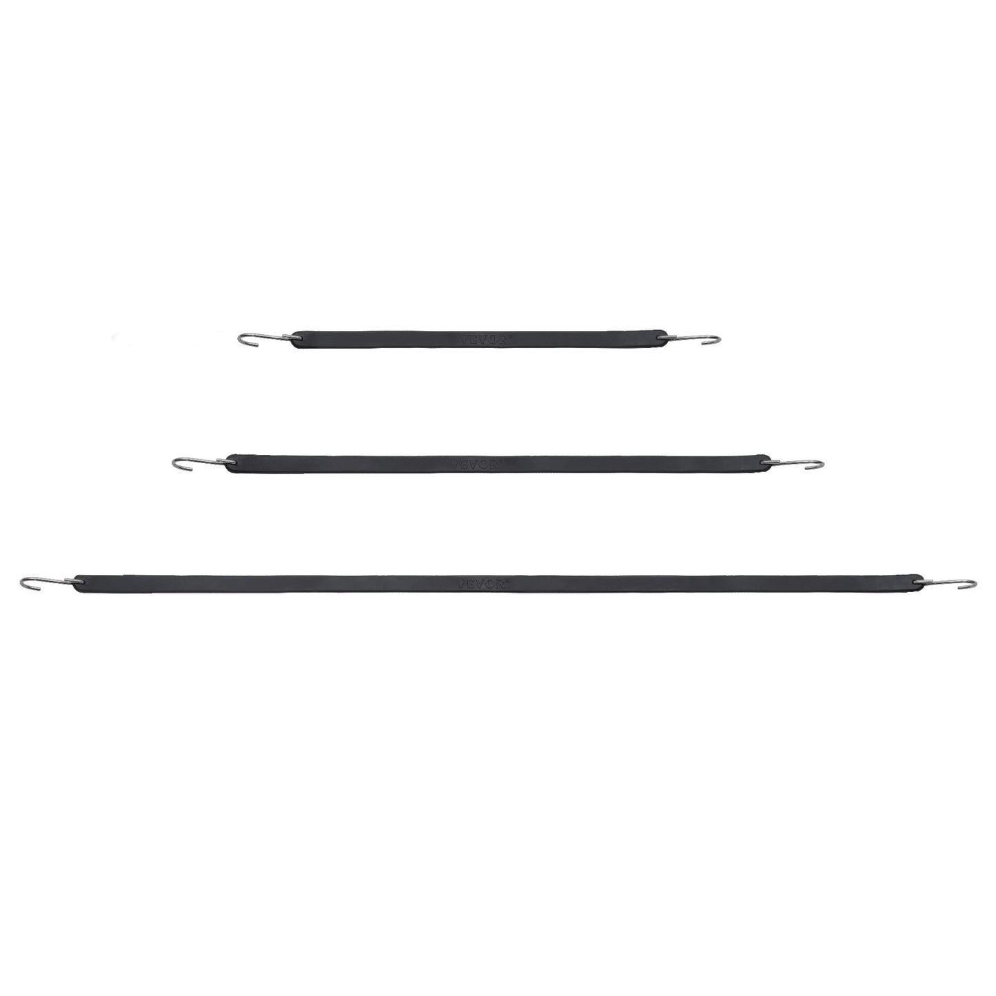 20 st Flat Bungee Cord Set 20 mm Heavy Duty Bungee Straps med S-krok