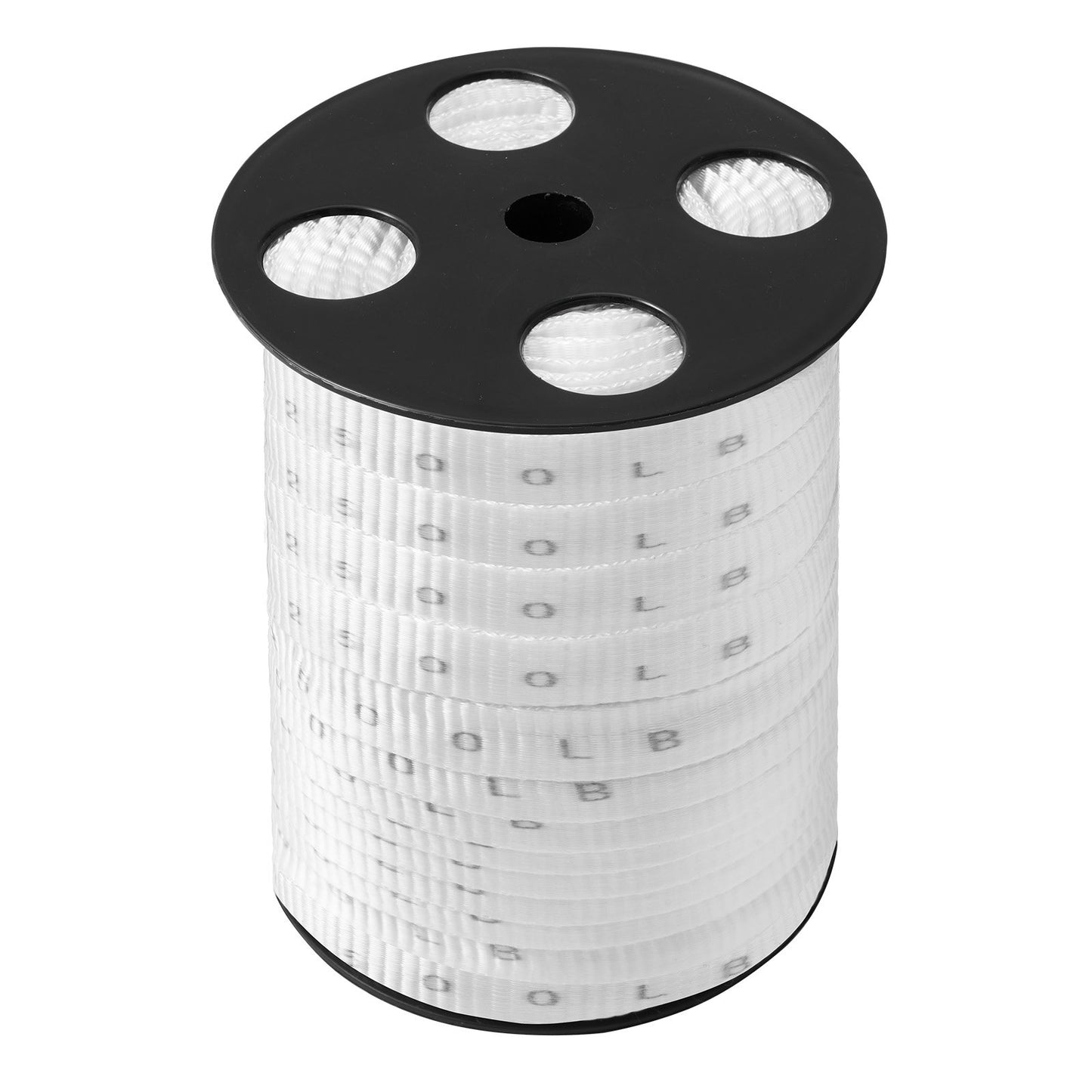 Polyester dragtejp, 3/4" x 265" Mule Tejp platt rep, 2500 lbf dragkapacitet, tryckt nätkabeldragningstejp för förpackning, trädgårdsarbete, kommersiell el, ledningsarbete, vit