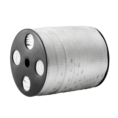 Polyester dragtejp, 3/4" x 265" Mule Tejp platt rep, 2500 lbf dragkapacitet, tryckt nätkabeldragningstejp för förpackning, trädgårdsarbete, kommersiell el, ledningsarbete, vit