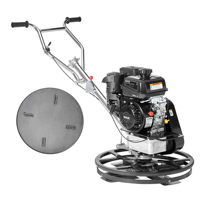 Power Walk-Behind cementglättare 24" 6HP gasdriven med flyttrågblad