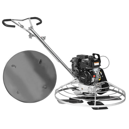 Power Walk-Behind cementglättare 38” 6HP gasdriven med flyttrågblad