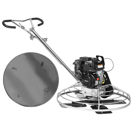 Power Walk-Behind cementglättare 38” 6HP gasdriven med flyttrågblad