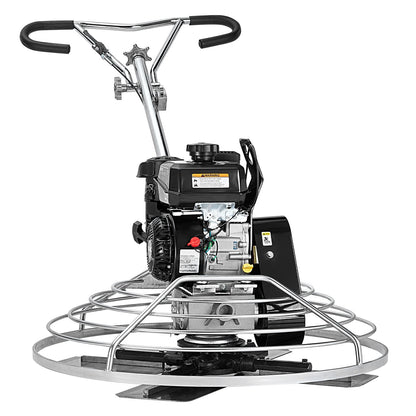 Power Walk-Behind cementglättare 38” 6HP gasdriven med flyttrågblad