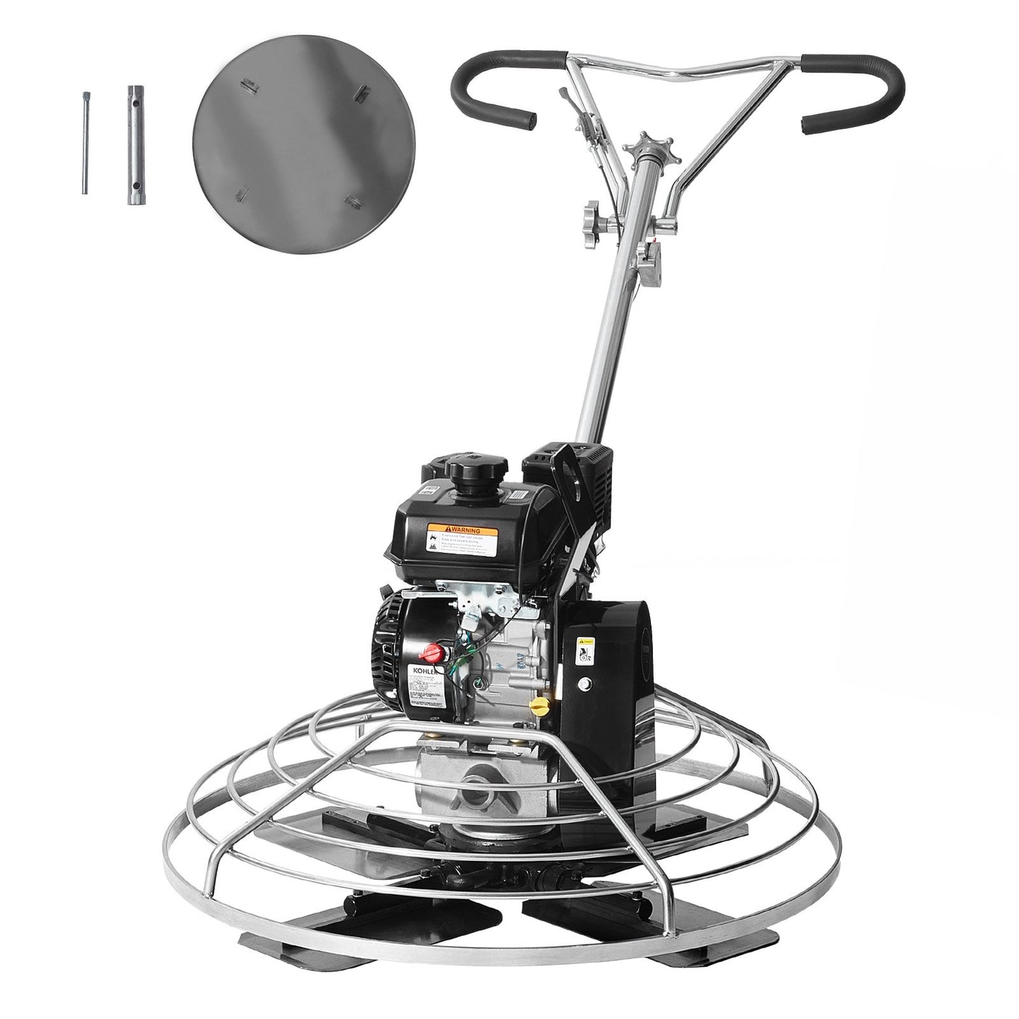 Power Walk-Behind cementglättare 38” 6HP gasdriven med flyttrågblad