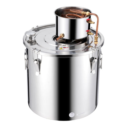 Moonshine Still 13 Gal Water Alcohol Distiller Brewing Kit Rostfritt stål