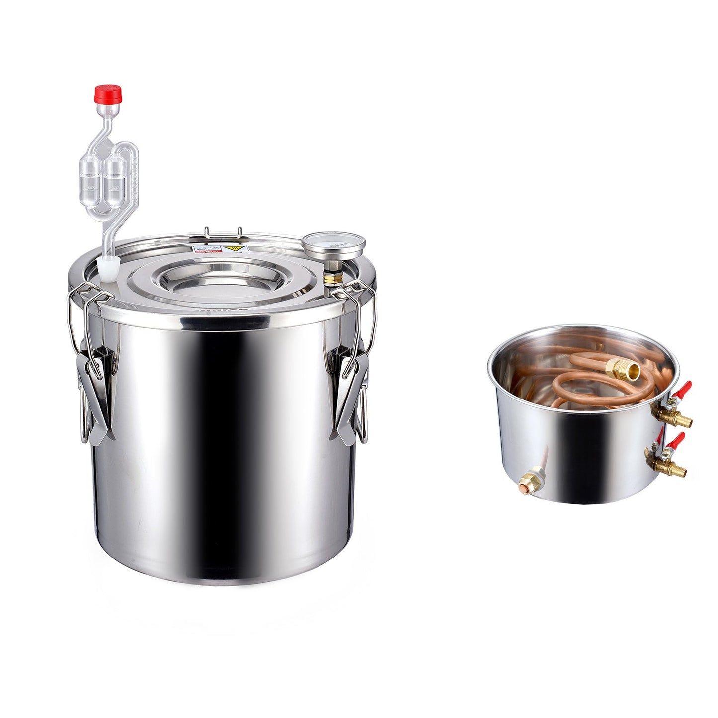 Moonshine Still 3 Gal Water Alcohol Distiller Brewing Kit Stainless Steel