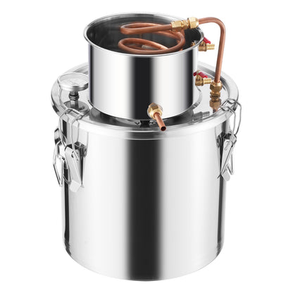 Moonshine Still 5 Gal Water Alcohol Distiller Brewing Kit Stainless Steel