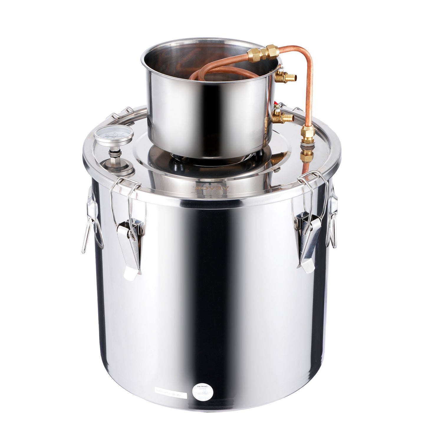 Moonshine Still 8 Gal Water Alcohol Distiller Brewing Kit Rostfritt stål