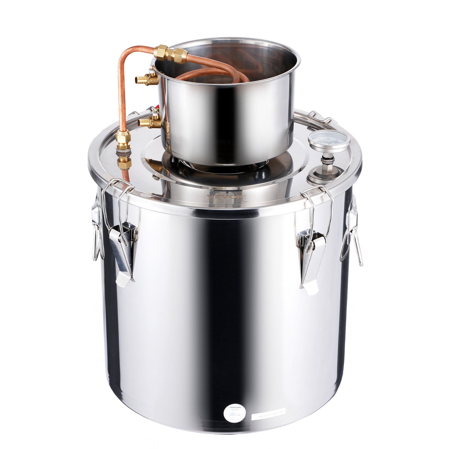 Moonshine Still 8 Gal Water Alcohol Distiller Brewing Kit Rostfritt stål
