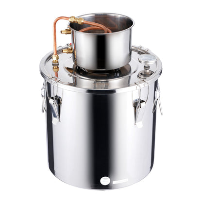 Moonshine Still 8 Gal Water Alcohol Distiller Brewing Kit Rostfritt stål