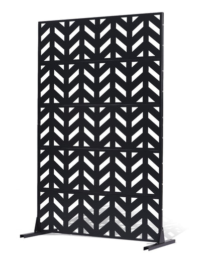 Metal Privacy Screen 47" x 72" Freestanding Outdoor Privacy Screens