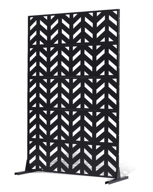 Metal Privacy Screen 47" x 72" Freestanding Outdoor Privacy Screens
