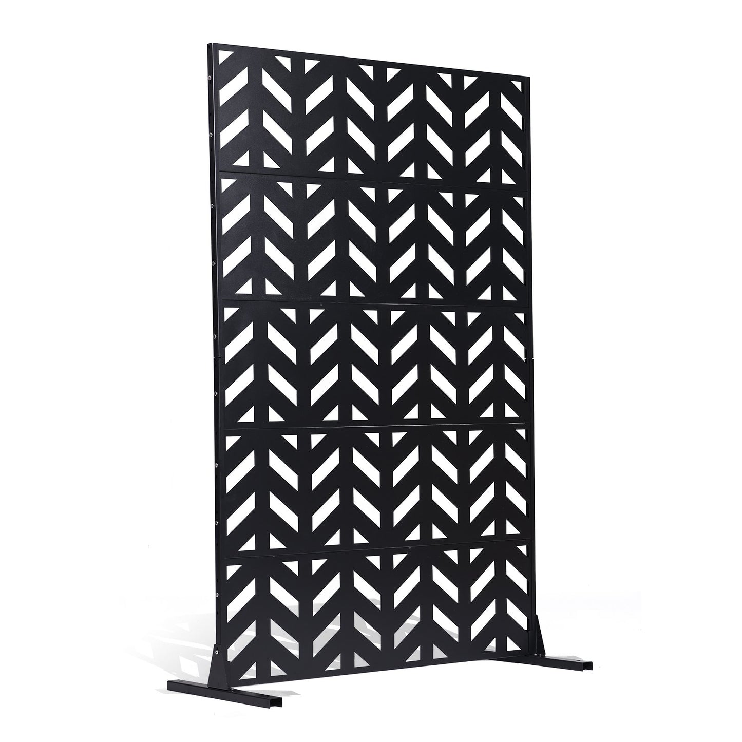 Metal Privacy Screen 47" x 72" Freestanding Outdoor Privacy Screens