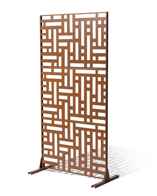 Metal Privacy Screen 47" x 76" Outdoor Privacy Screens & Panels Brun
