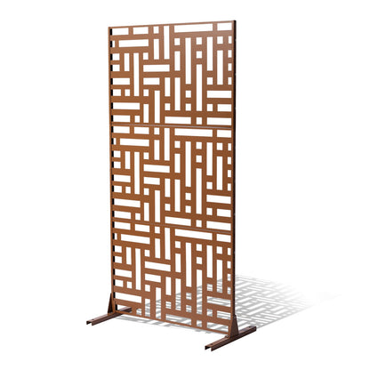 Metal Privacy Screen 47" x 76" Outdoor Privacy Screens & Panels Brun
