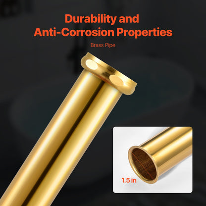 Freestanding bathtub drain kit Bathtub drain Grov-in kit with ABS adapter