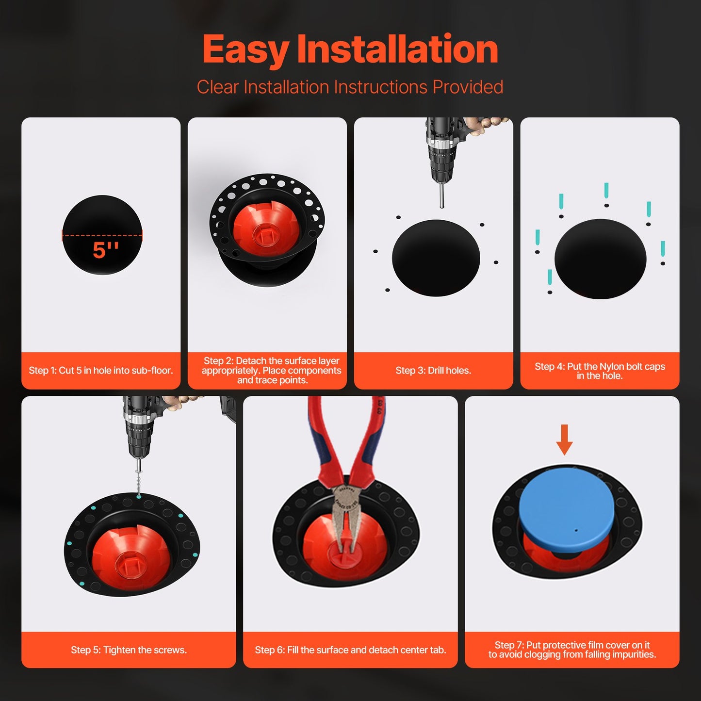 Freestanding bathtub drain kit Bathtub drain Grov-in kit with ABS adapter