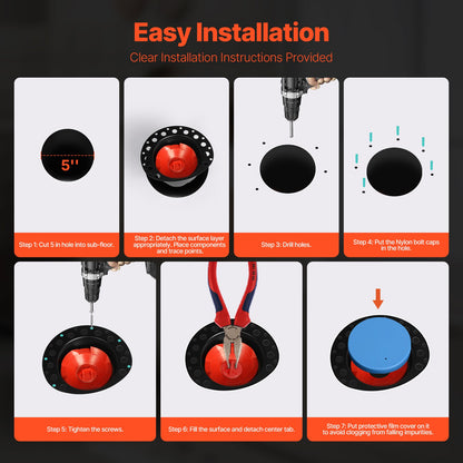 Freestanding bathtub drain kit Bathtub drain coarse feed kit with PVC adapter