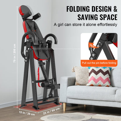 Inversion Table Foldable Strength Training Equipment Hang Training Bench