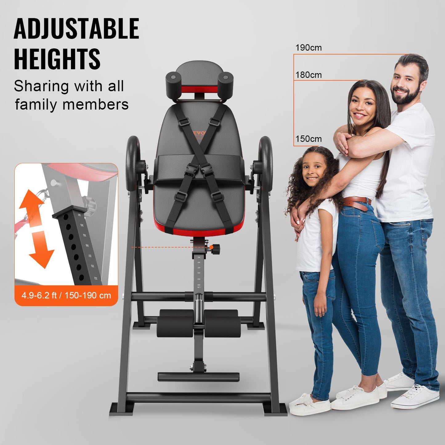 Inversion Table Foldable Strength Training Equipment Hang Training Bench