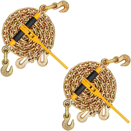 Kedje- och bindemedelssats 3/8"-1/2" spärrlastbindare 3/8" x 10" kedja 2 pack