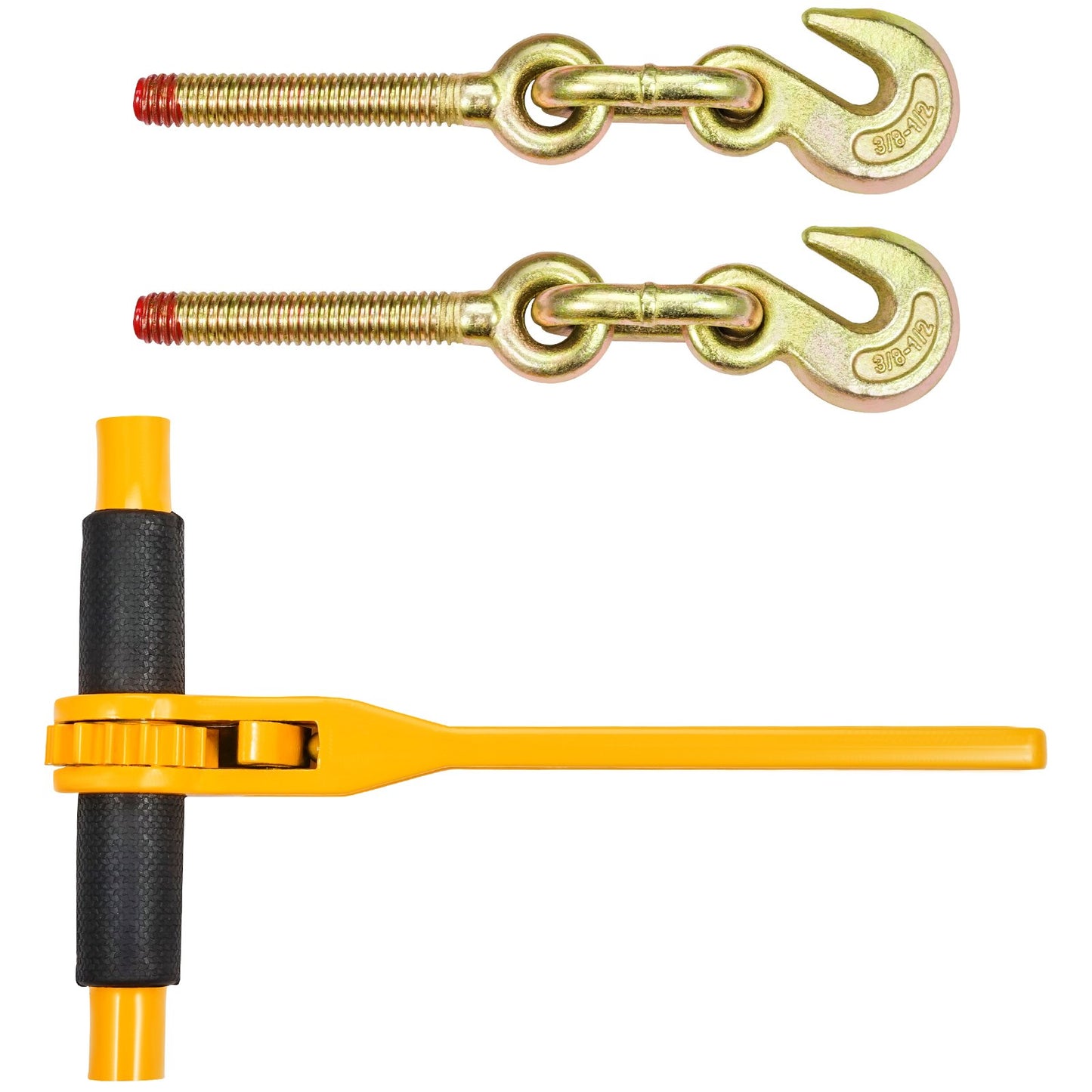 Kedje- och bindemedelssats 3/8"-1/2" spärrlastbindare 3/8" x 10" kedja 2 pack