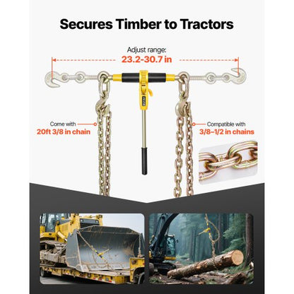 Spärrkedjebindare 3/8 tum x 20 fot G80 kedjor Lastbindare för transport |  EU