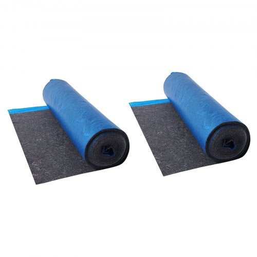 Floor Underlay 37.2 m² 3 mm Recycled Fiber Sound/Vapour Barrier Blue | EU