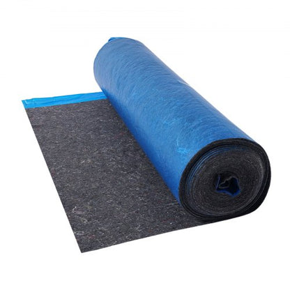 Floor Underlay 9.3 m² 3 mm Recycled Fiber Sound/Vapour Barrier Blue | EU