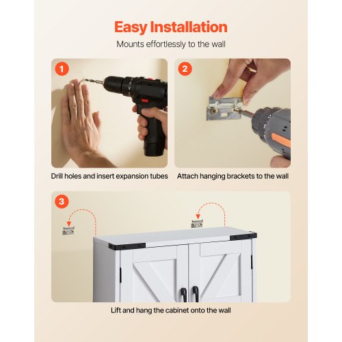 Badrumsväggskåp, med 2 dörrar och justerbar hylla, Förvaring över toaletten Medicinskåp Väggmonterat, Hängande Organiserare med Öppen Skiljevägg och Handduksstång för Tvättstuga Kök, Vit |  EU