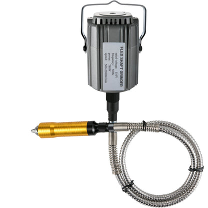 Flexwellenschleifer, 780 W, Rotationswerkzeug, 500–23.000 U/min, Rotationsschnitzer mit 1/4-Zoll-Dreibackenfutter und stufenlosem Fußpedal, Hängeschleifer, 131-teiliges Zubehör zum Polieren und Schleifen von Schmuck, DIY