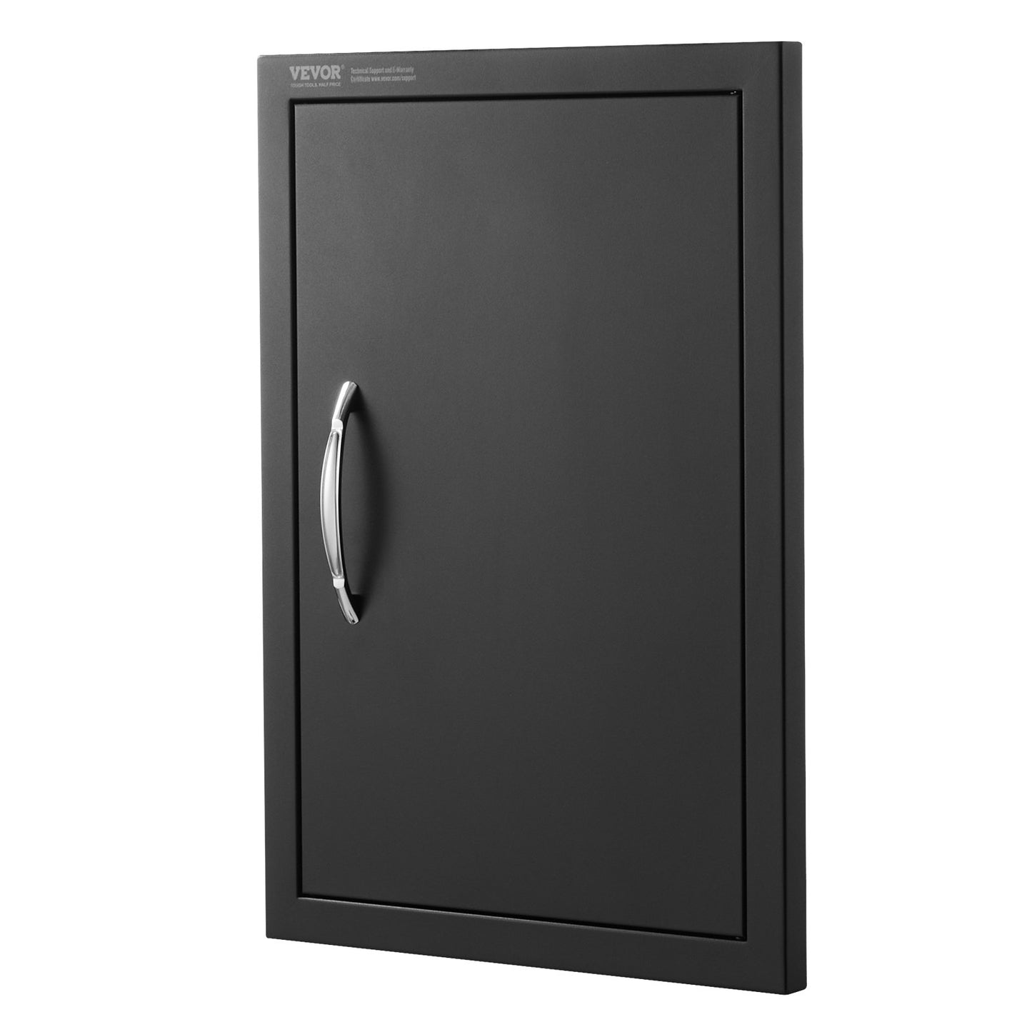 BBQ Access Door, 415x570mm Single Outdoor Kitchen Door, Cold Plate Recessed Door, Vertical Wall Door with Handle, for BBQ Island, Grill Station, Outdoor Cabinet