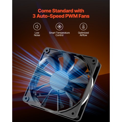 PC-chassi Full-Tower Gaming-datorchassi 3 x 140 mm PWM-fläktar för E-ATX-moderkort |  EU