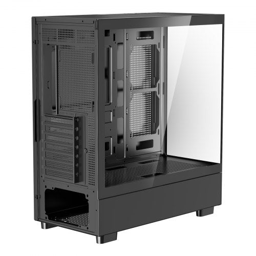 Mid-Tower ATX PC Gaming Chassin Datorchassi med 6 x 120 mm PWM ARGB-fläktar |  EU
