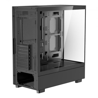 Mid-Tower ATX PC Gaming Chassin Datorchassi med 6 x 120 mm PWM ARGB-fläktar |  EU