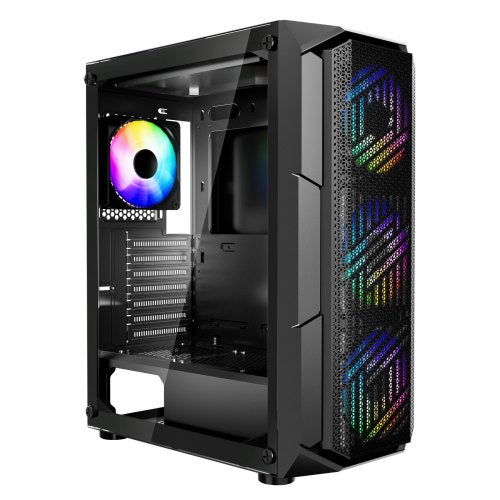 Mid-Tower ATX PC Gaming Chassin Datorchassi med 4 x 120 mm ARGB-fläktar |  EU