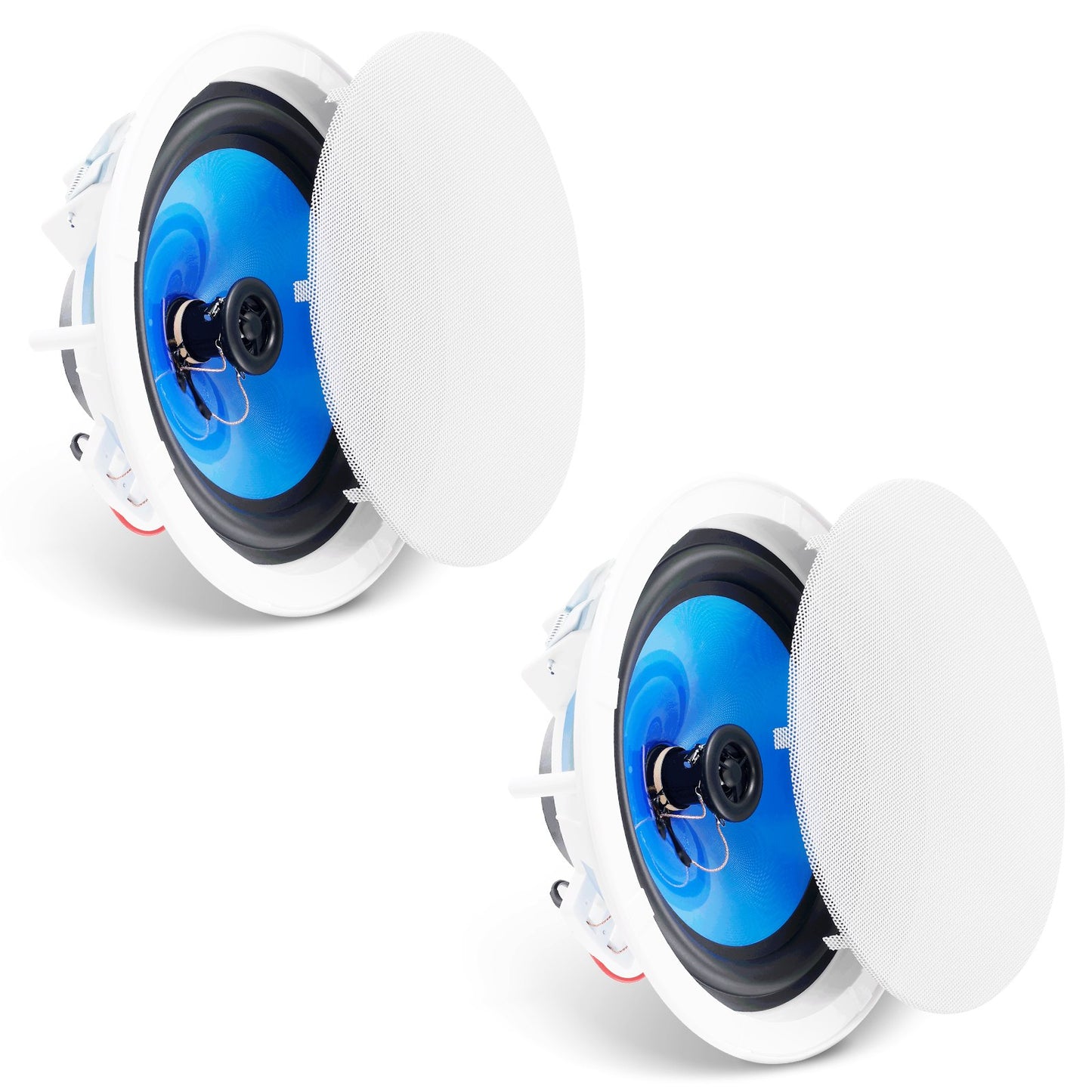 2PCs 8-tums takhögtalare 50-watts infällda tak- och vägghögtalare