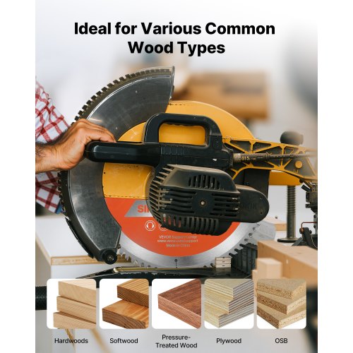 cirkelsågblad, 305 mm diameter, 80 vassa legeringständer, 25,4 mm spindel, fin yta, träsågblad för cirkelsåg, med ljudreducerande värmeventiler, för sågning av plywood, OSB, lövträ |  EU