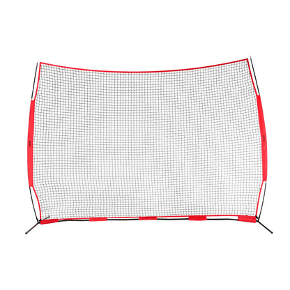 Barricade Backstop Net, 12x9 ft Ball Sports Barriärnät, Bärbar träningsutrustning med bärväska, Skyddsskärm för Baseball Softball Lacrosse Fotboll Hockeyträning, för bakgård