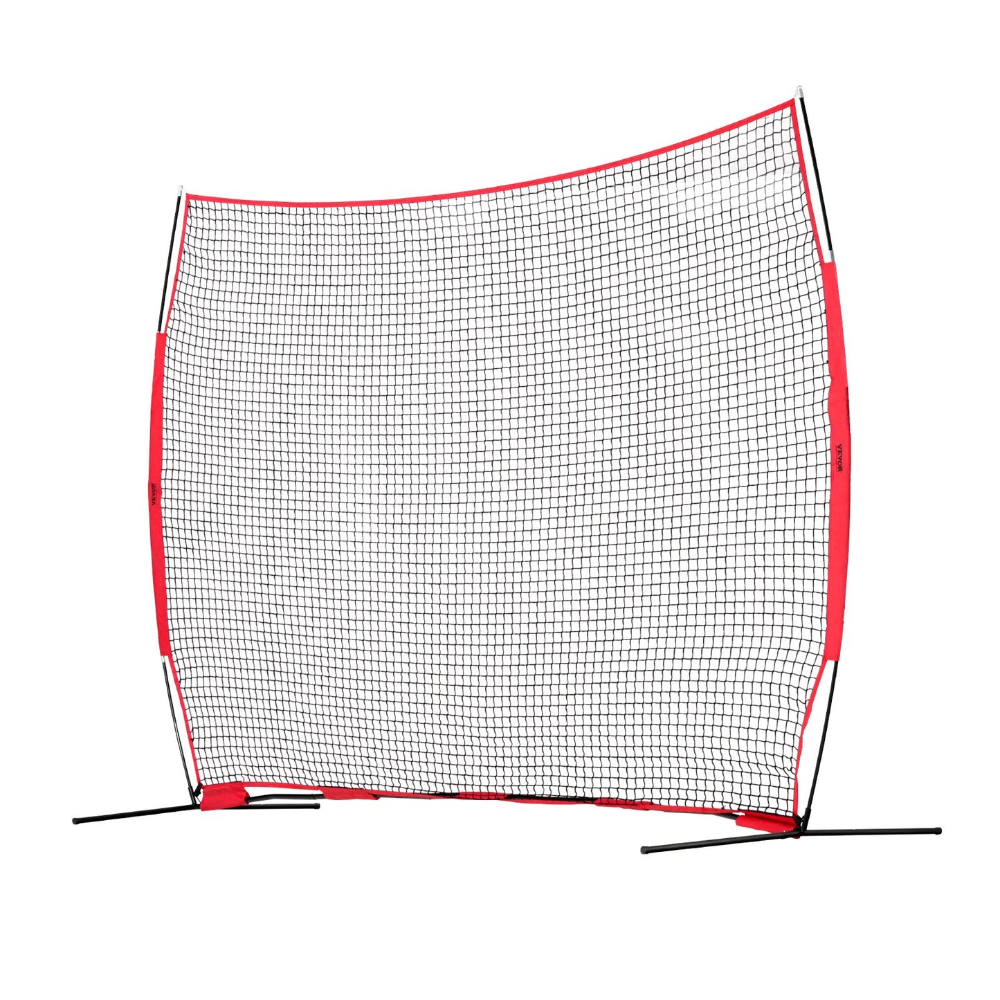 Barricade Backstop Net, 12x9 ft Ball Sports Barriärnät, Bärbar träningsutrustning med bärväska, Skyddsskärm för Baseball Softball Lacrosse Fotboll Hockeyträning, för bakgård