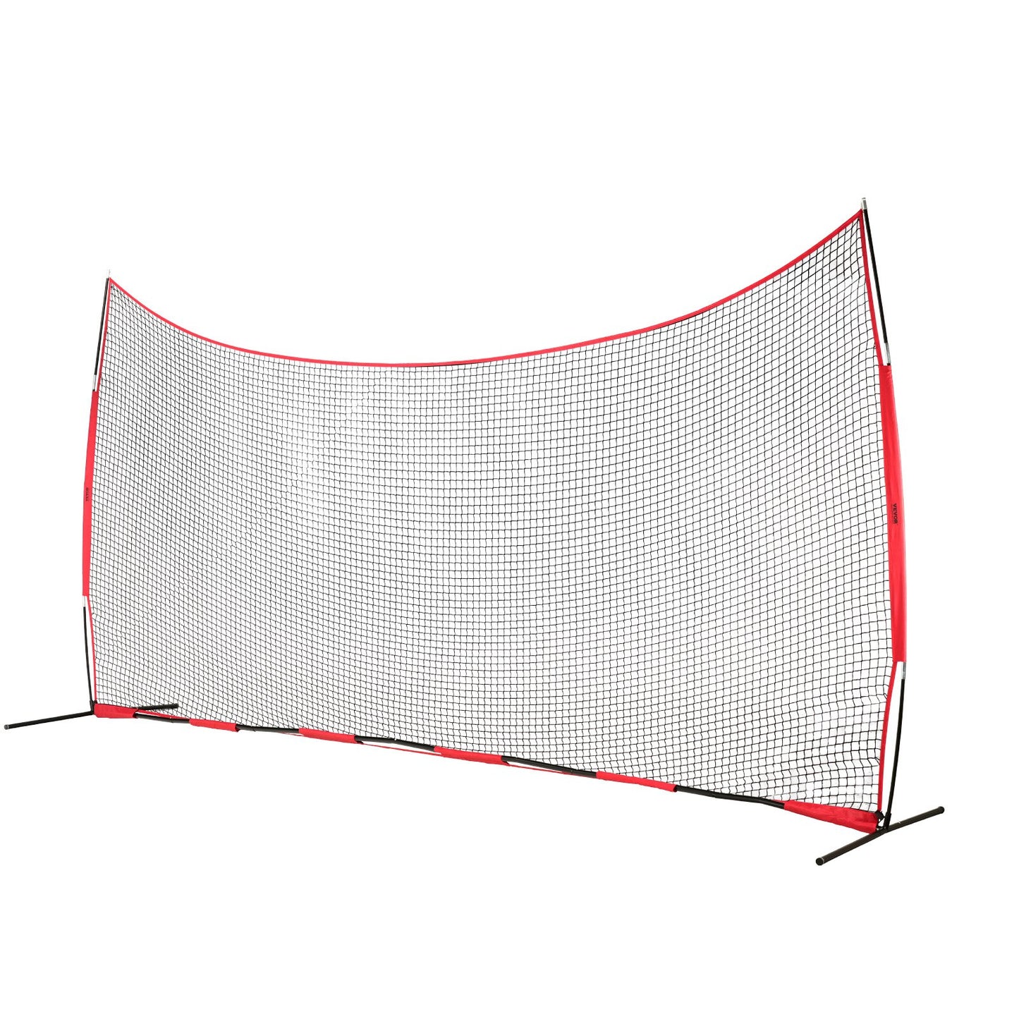 Barricade Backstop-nät, 20x10 fot bollsportbarriärnät, bärbar träningsutrustning med bärväska, skyddsskärm för baseball softball Lacrosse fotbollshockeyträning, för bakgård