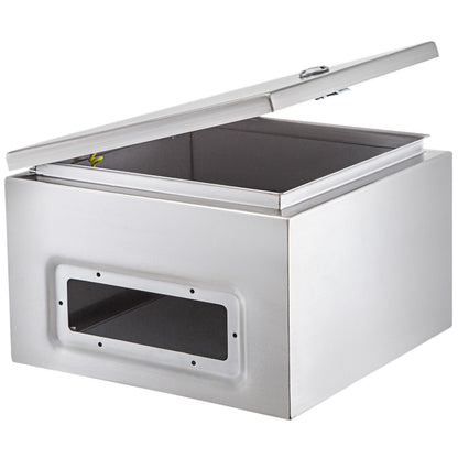 NEMA kapsling i rostfritt stål, 12 x 12 x 8 tum NEMA 4X Eldosa i stål, IP66 vattentät och dammtät, kopplingsdosa utomhus/inomhus, med monteringsplatta