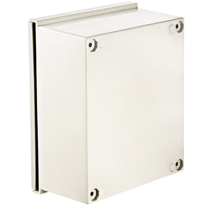 NEMA glasfiberkapsling, 16 x 12 x 8 i NEMA 4X eldosa i glasfiber, IP66 vattentät och dammtät, elektrisk kopplingsdosa utomhus/inomhus, med monteringsplatta (40 x 30 x 20 cm)
