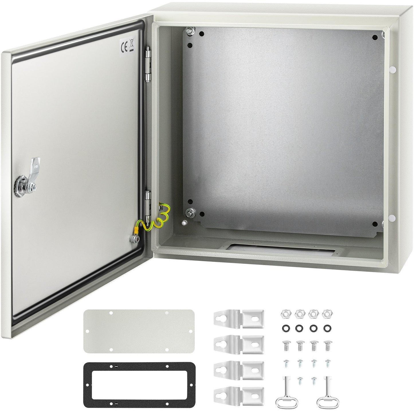 NEMA steel enclosure, 16 x 16 x 6\'\' NEMA 4X Steel electrical box, IP66 waterproof and dustproof, outdoor/indoor junction box, with mounting plate