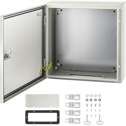 NEMA steel enclosure, 16 x 16 x 6\'\' NEMA 4X Steel electrical box, IP66 waterproof and dustproof, outdoor/indoor junction box, with mounting plate