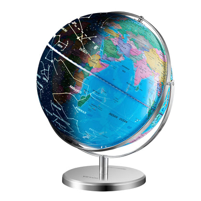 Illuminated World Globe med Stand Educational 13in/330.2mm Constellation (Kartspråk: engelska)
