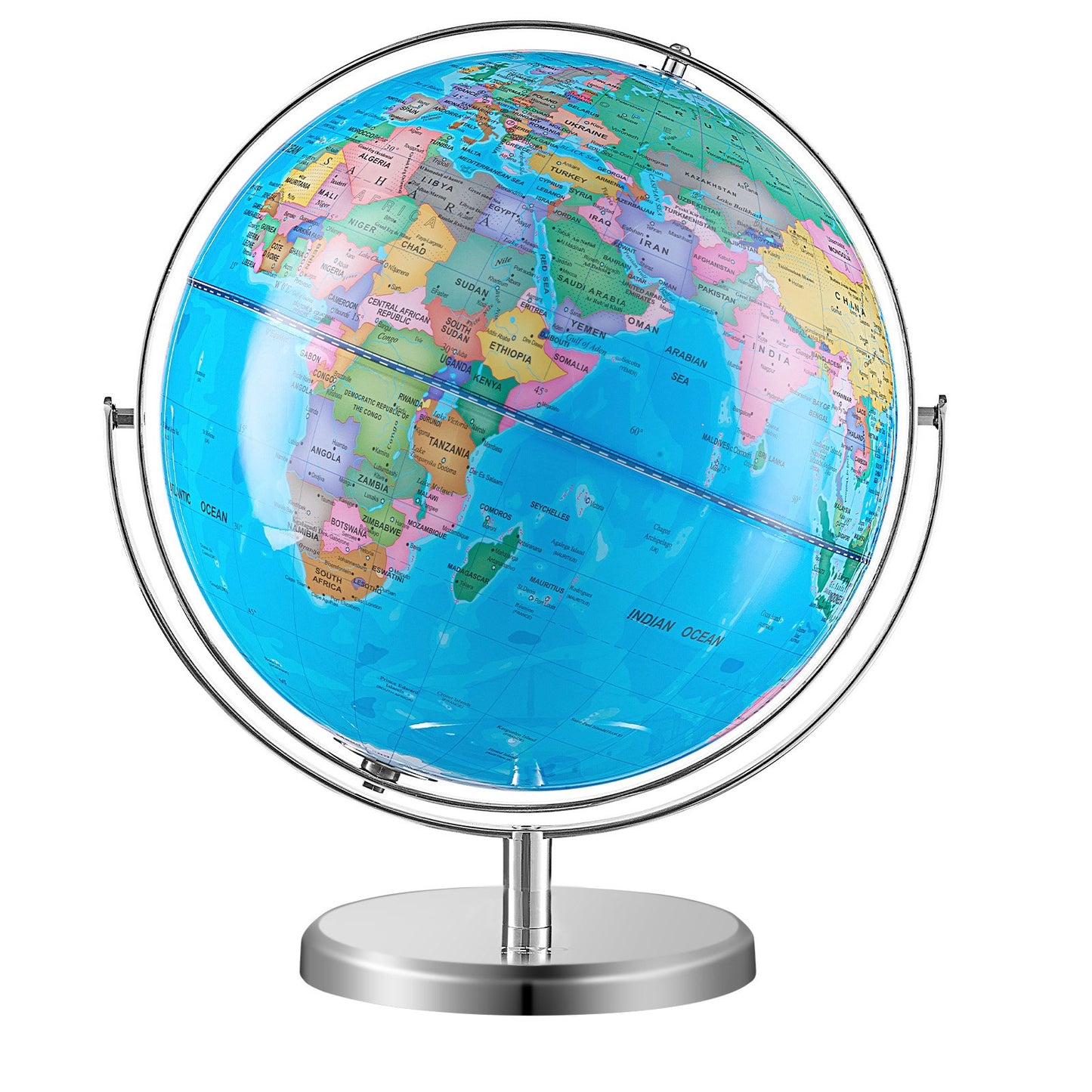Illuminated World Globe med Stand Educational 13in/330.2mm Constellation (Kartspråk: engelska)