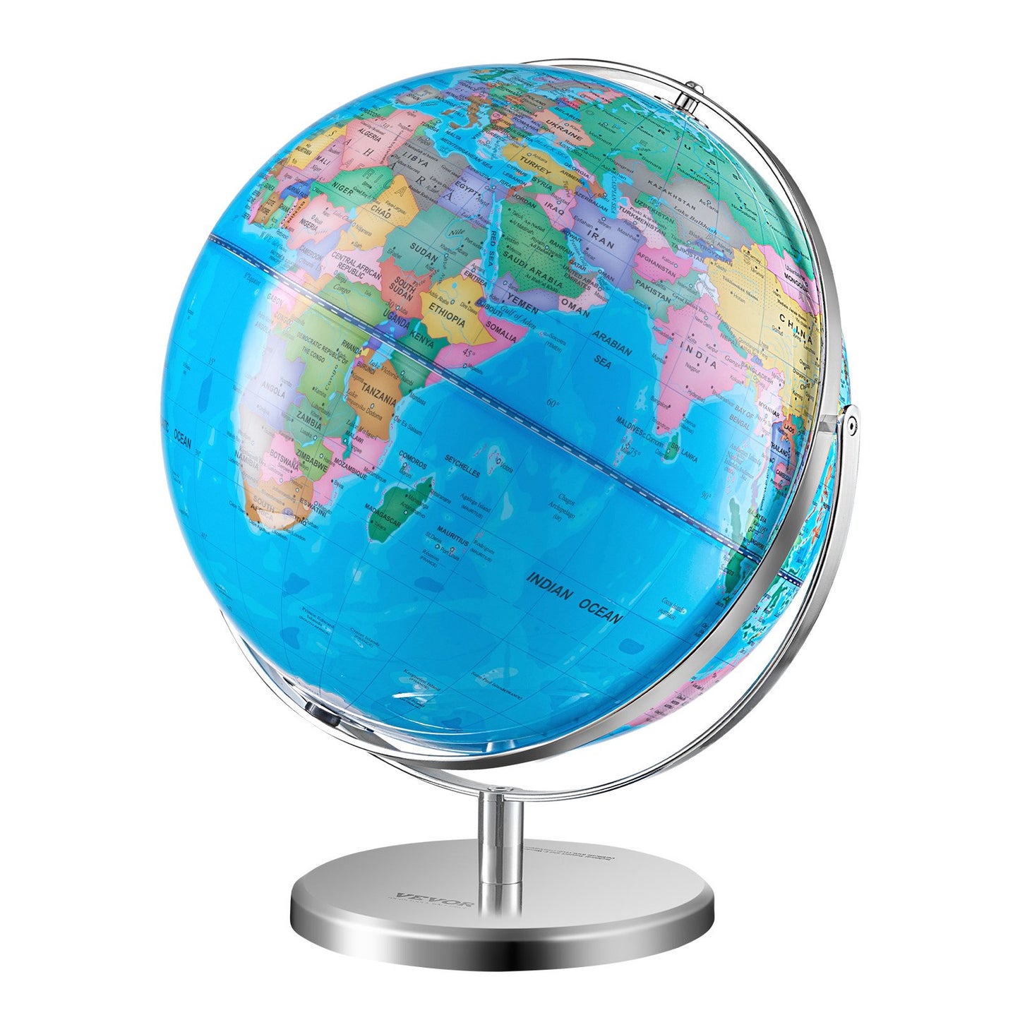 Illuminated World Globe med Stand Educational 13in/330.2mm Constellation (Kartspråk: engelska)